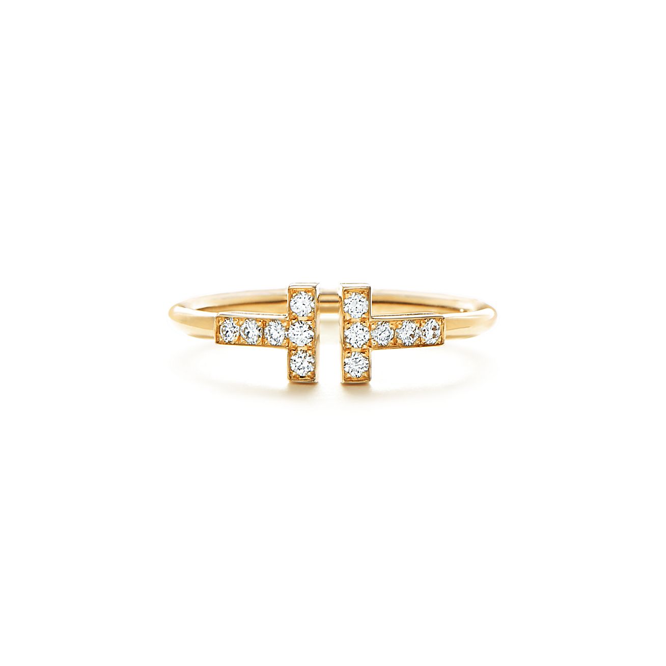 Кольцо Tiffany T Wire из золота 18 