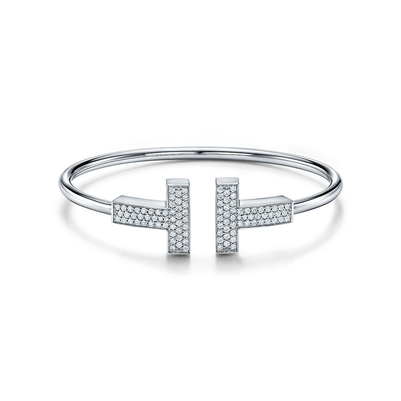 tiffany t wire bracelet silver