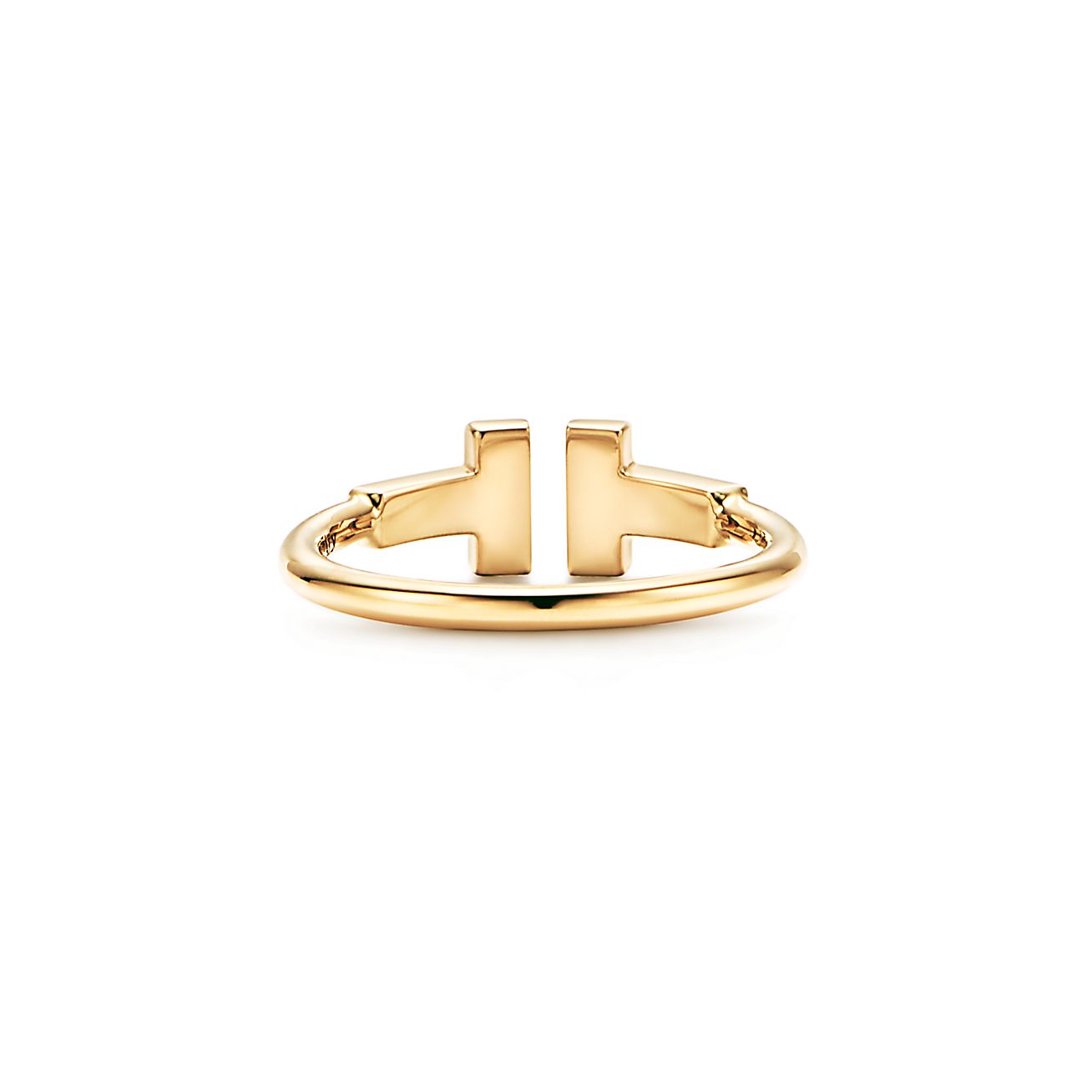 Tiffany T Diamond Wire Ring in Yellow Gold - Alternate shot 1 - Alternate shot 2