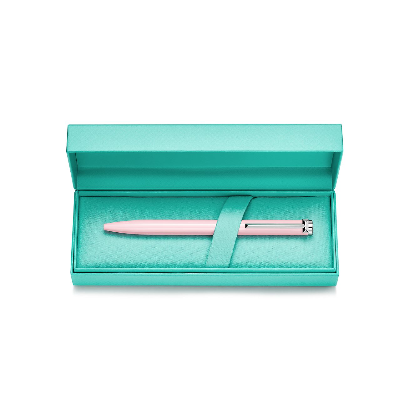 Tiffany T Ballpoint Pen in Brass with Morganite Lacquer Finish - Alternate shot 1