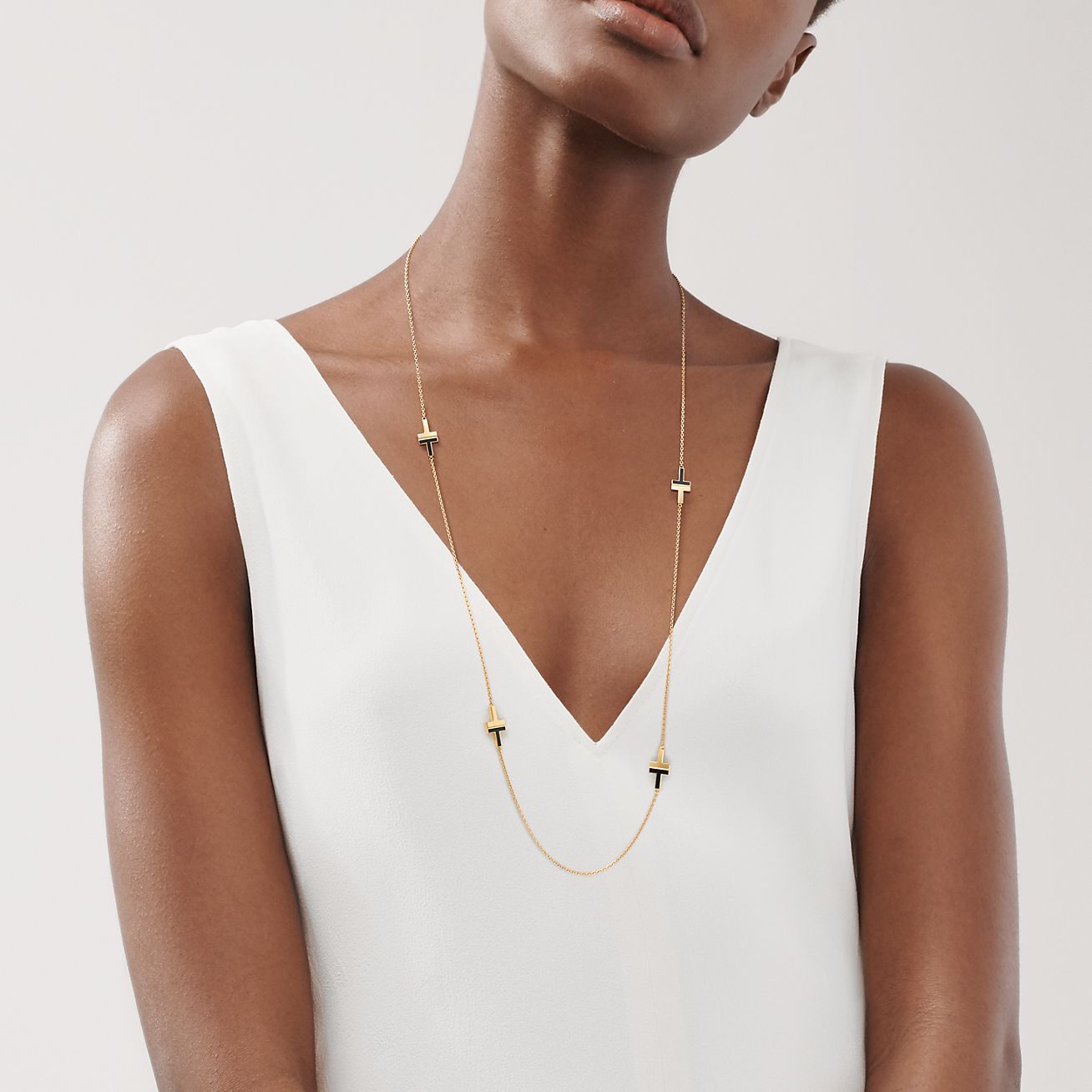 tiffany onyx necklace