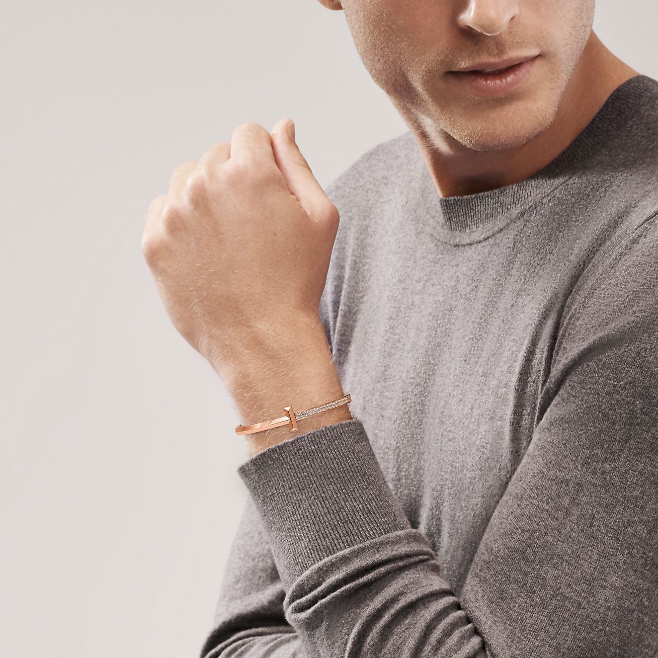 Bracelet jonc à charnière T1 Tiffany T 