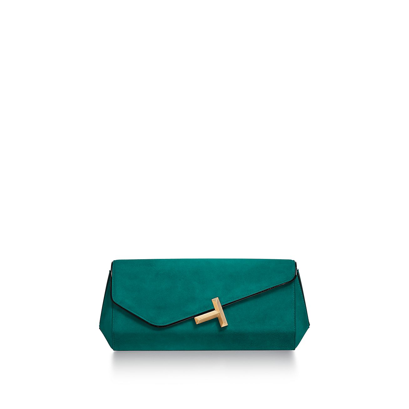 Tiffany T Clutch in Emerald Green Suede Tiffany Co. Australia