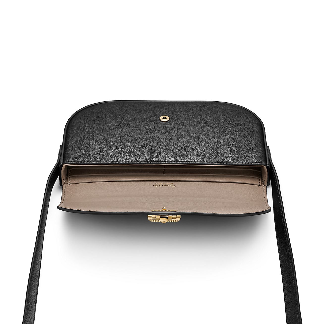 Tiffany T Deco Crossbody Wallet in Black Calf Leather Tiffany T Deco Crossbody Wallet in Black Calf Leather