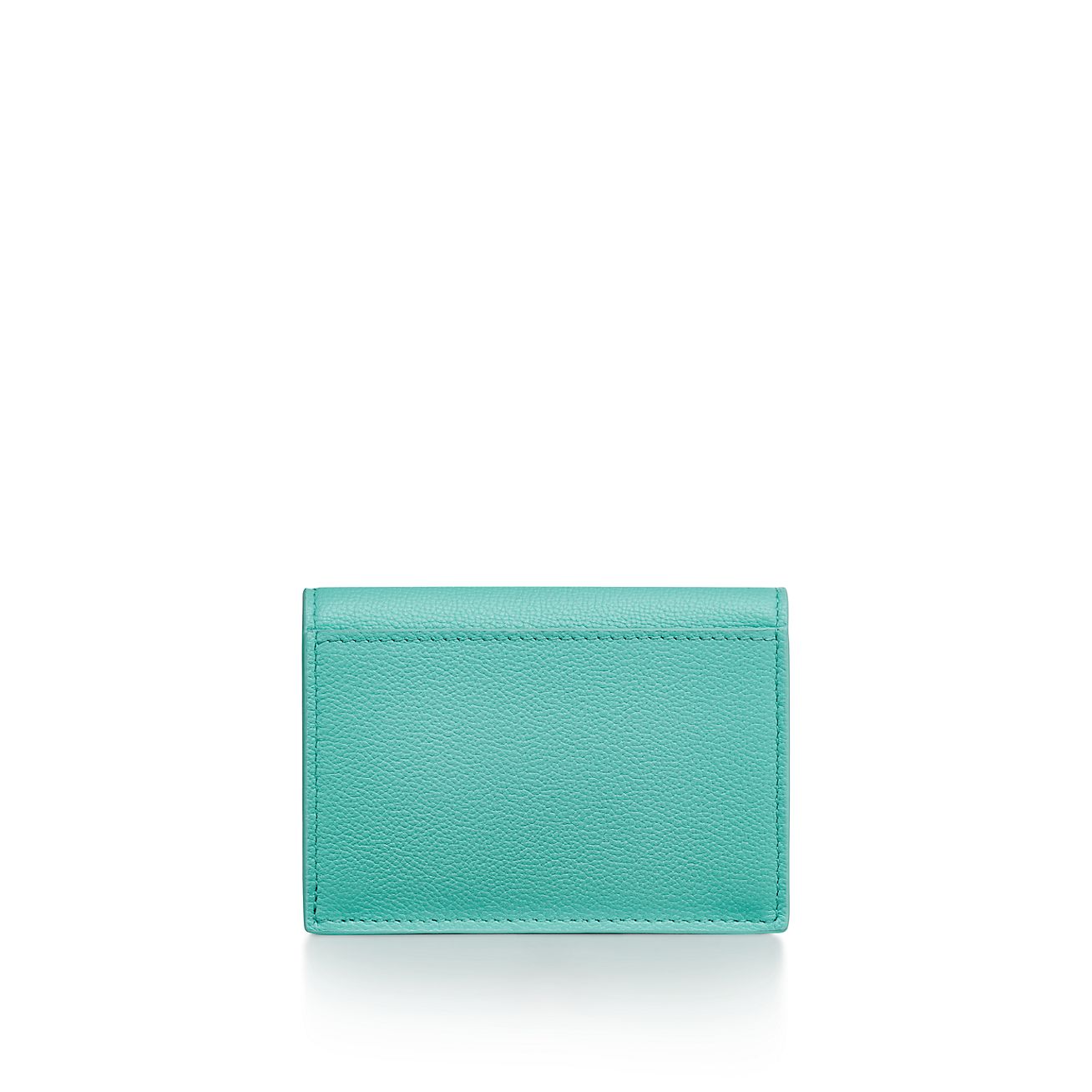 Tiffany T Deco Flap Card Holder in Tiffany Blue® Leather | Tiffany 