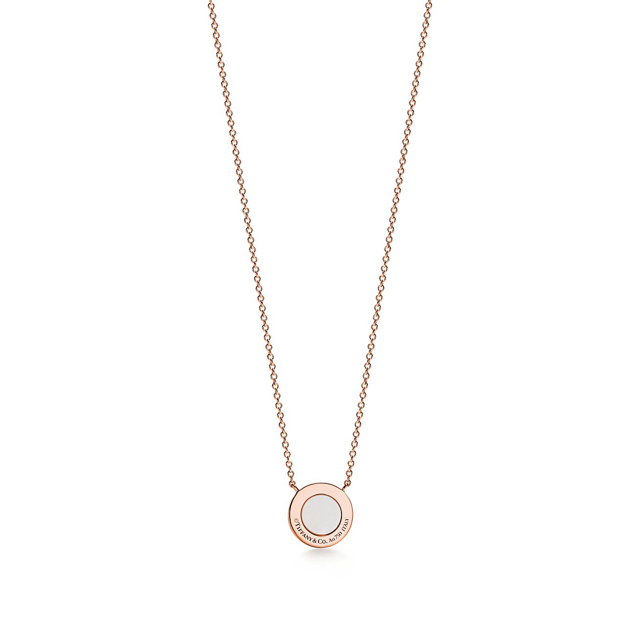 Tiffany T Diamond and Mother-of-pearl Circle Pendant