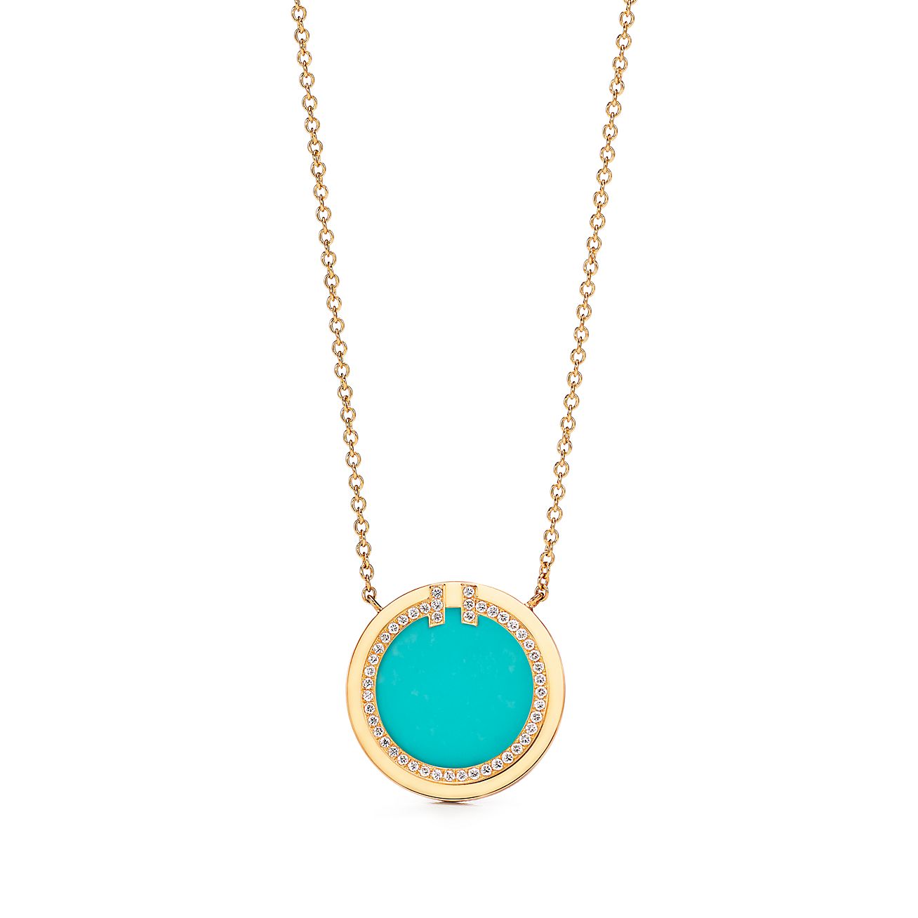 Tiffany T diamond and turquoise circle 