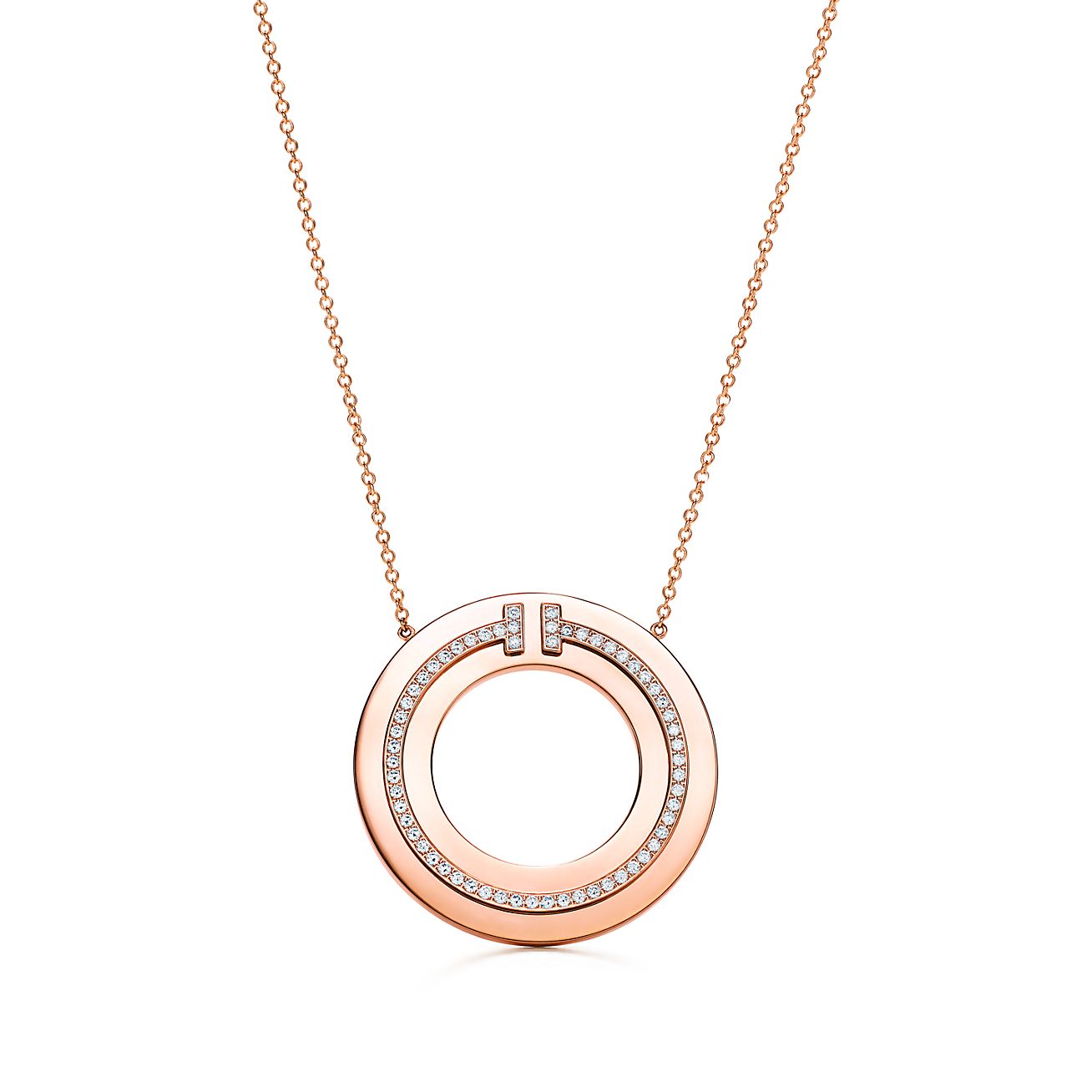 tiffany and co circle pendant necklace