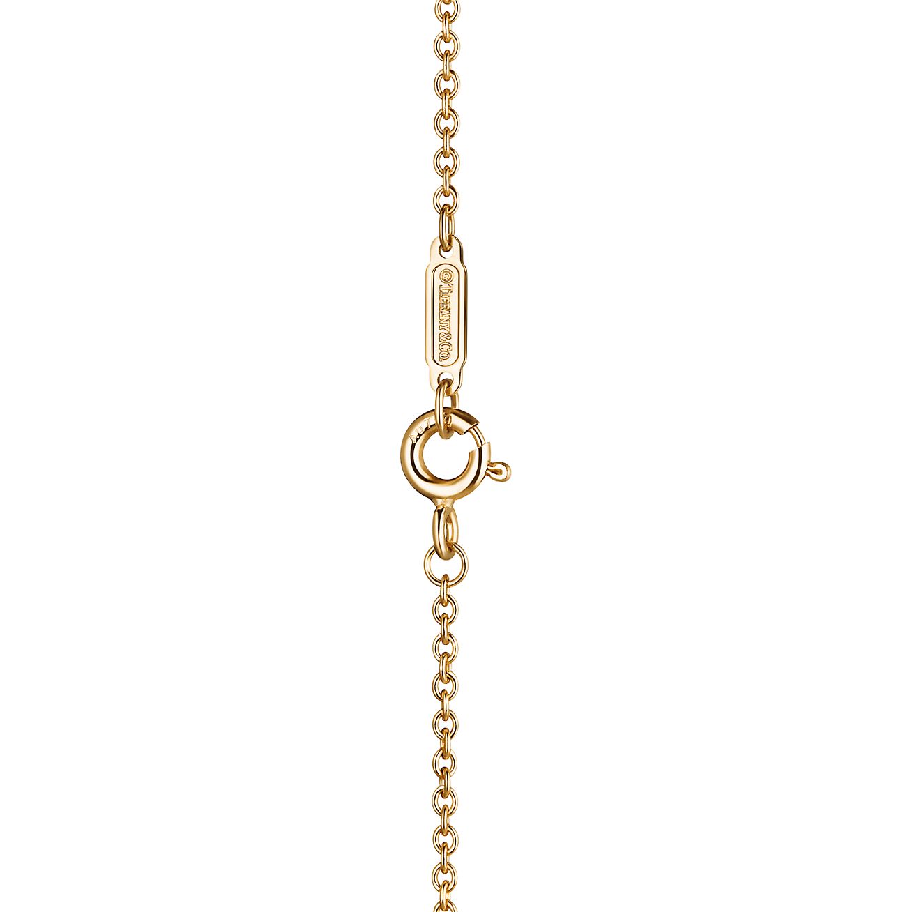 Tiffany t chain store bracelet gold