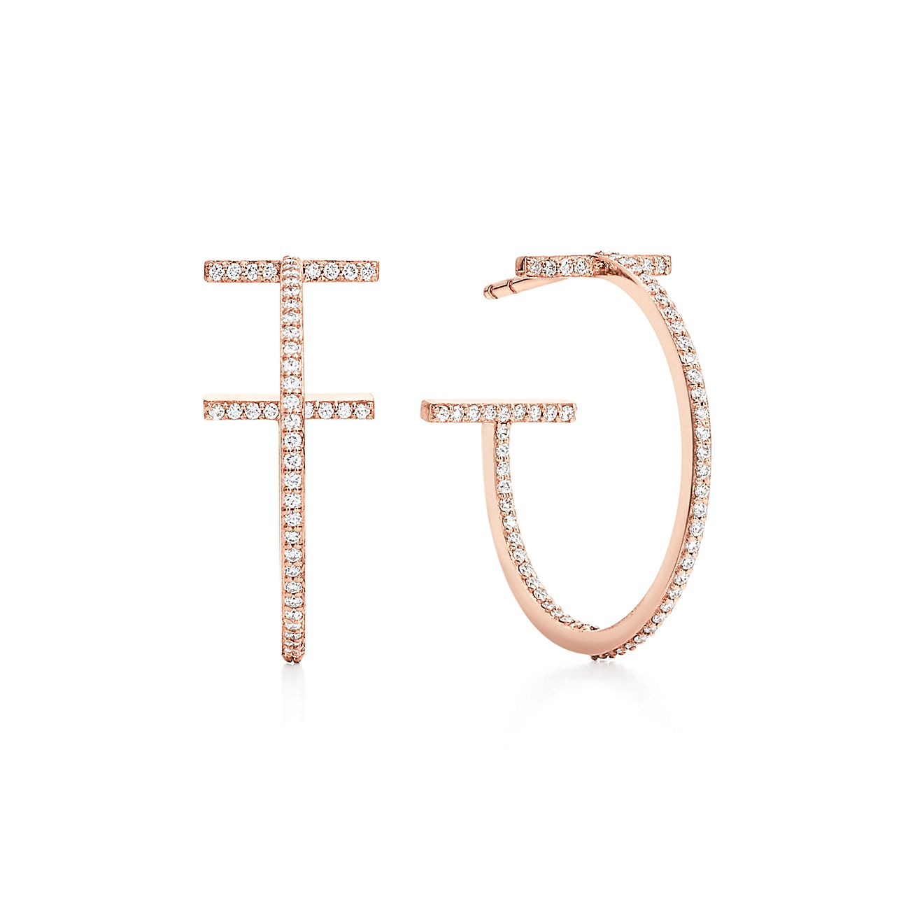 tiffany and co rose gold earrings