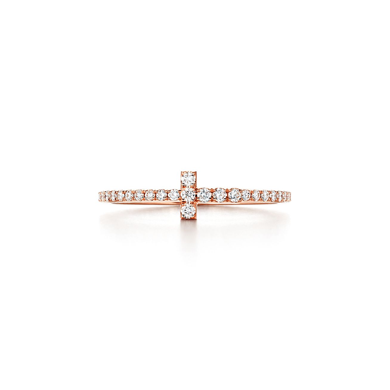 tiffany t wire ring rose gold