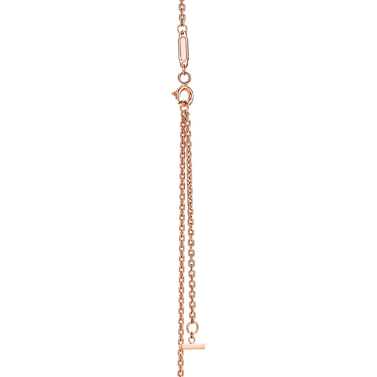 Tiffany T Extra Large Smile Pendant in 18k Rose Gold