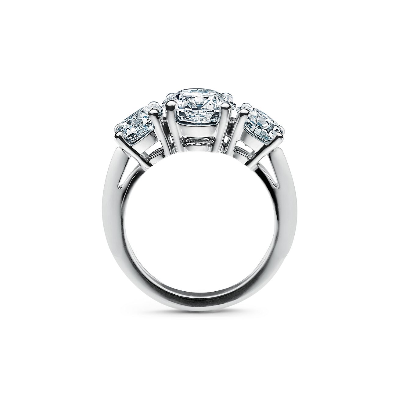 tiffany three stone diamond ring