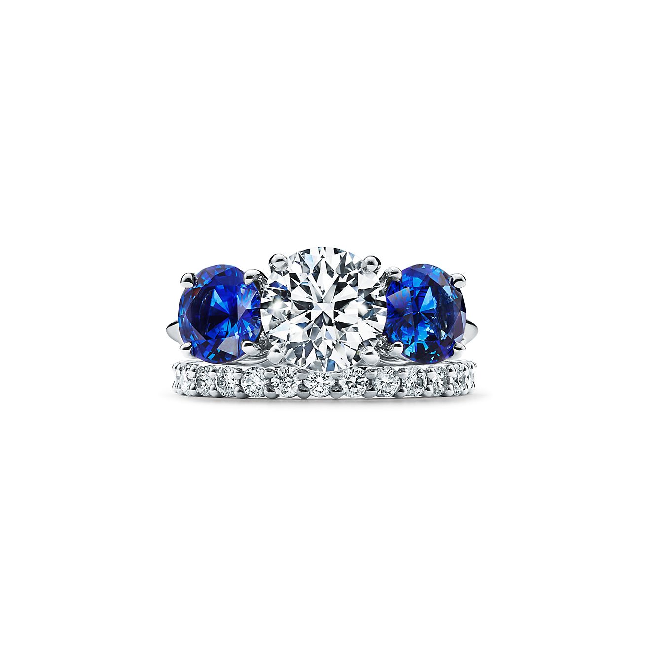 tiffany diamond and sapphire ring