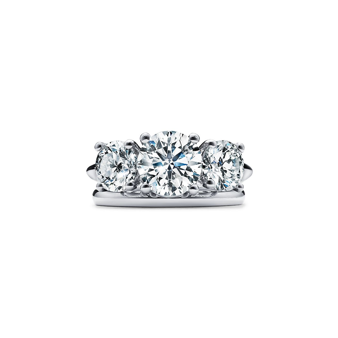 tiffany and co three stone ring