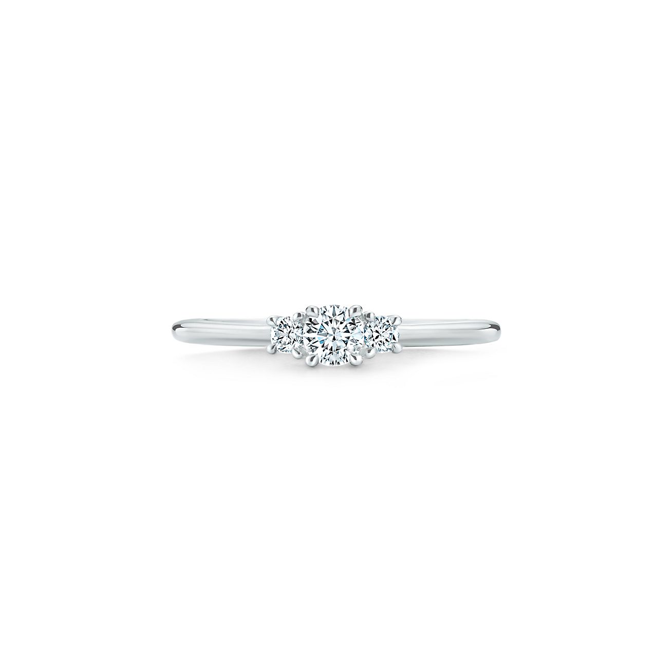 Tiffany Three Stone diamond ring in 