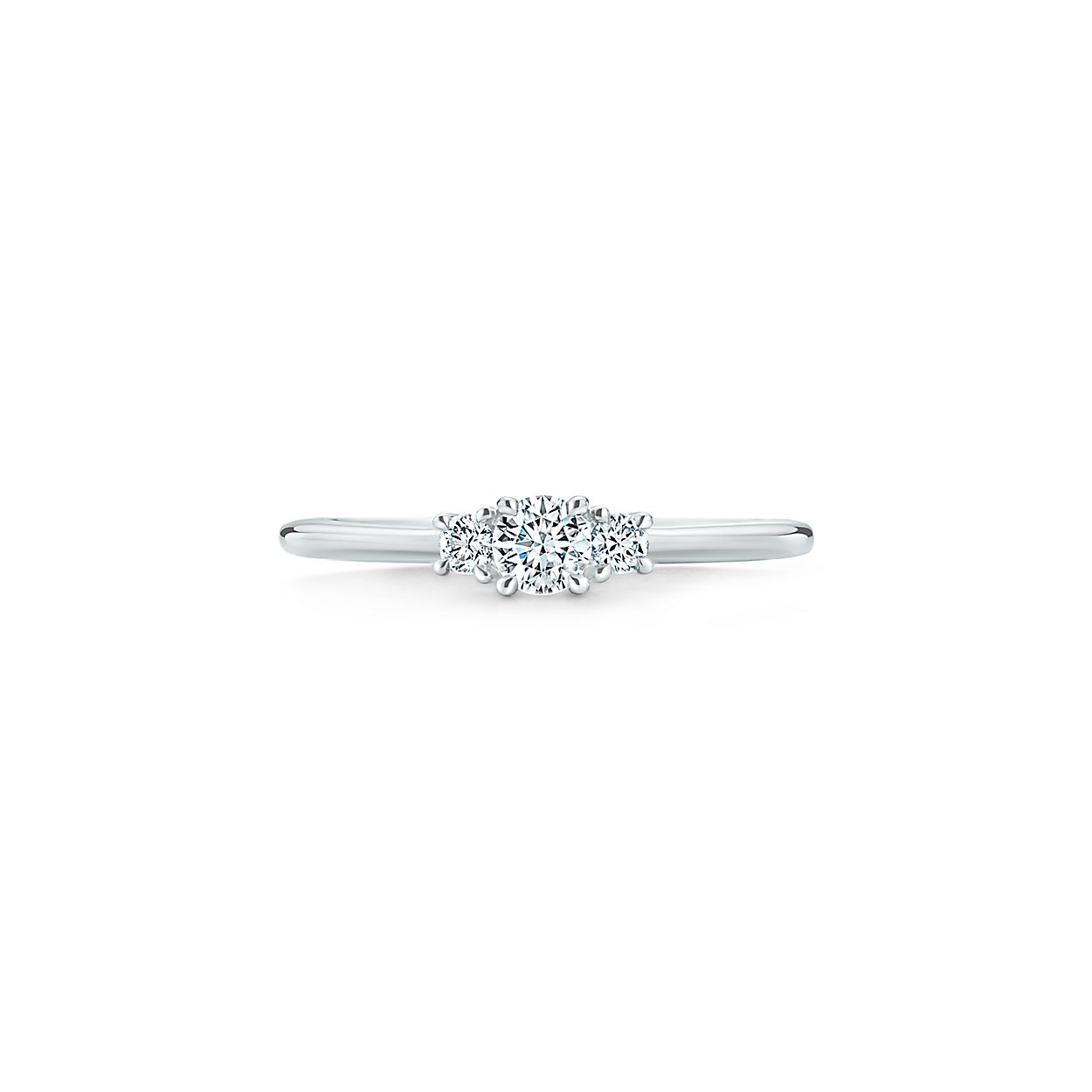 Tiffany Three Stone Diamond Ring In Platinum Tiffany Co