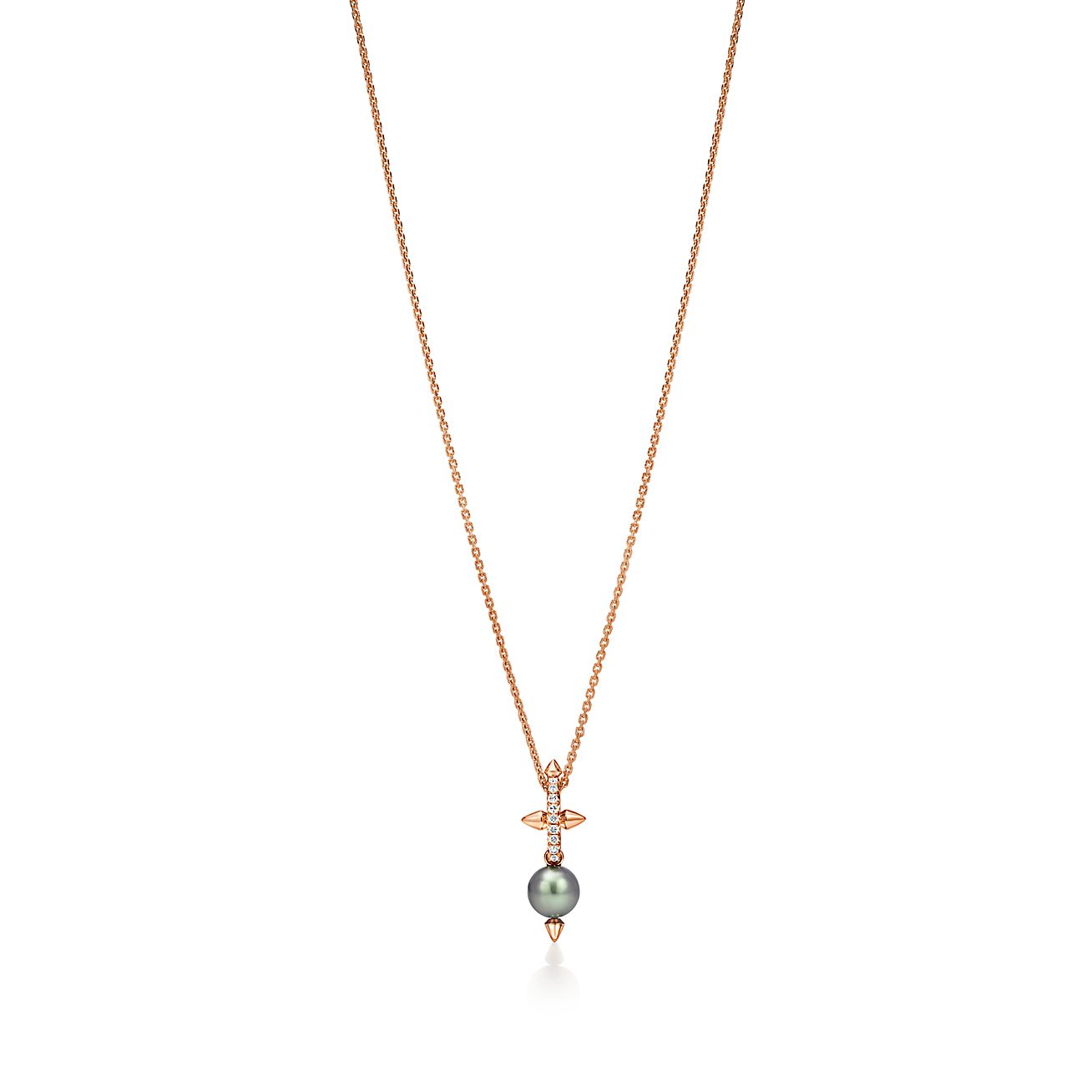Colgante perla de Tahití Tiffany Titan by Pharrell Williams, oro