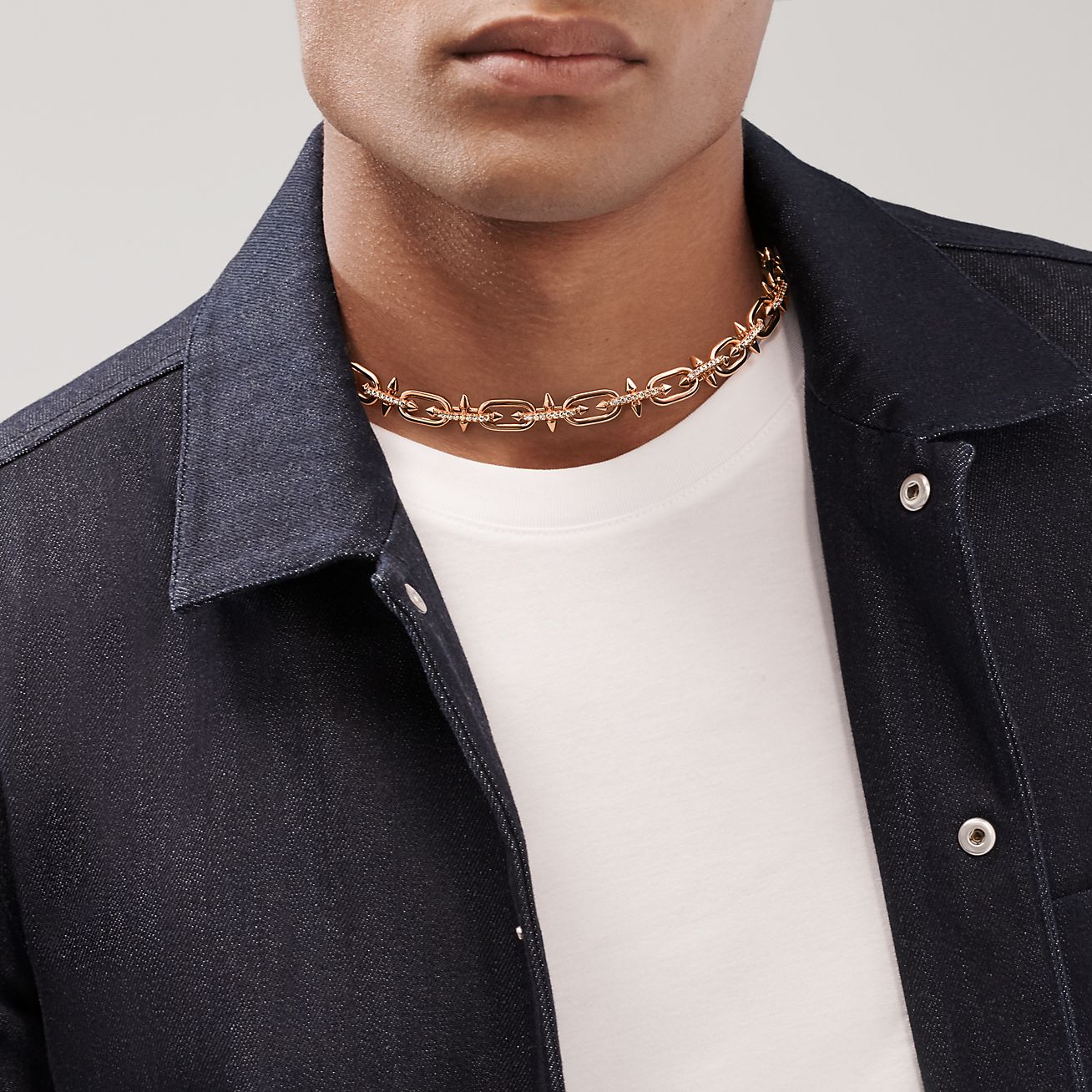 Tiffany Titan by Pharrell Williams Necklace in Rose Gold with