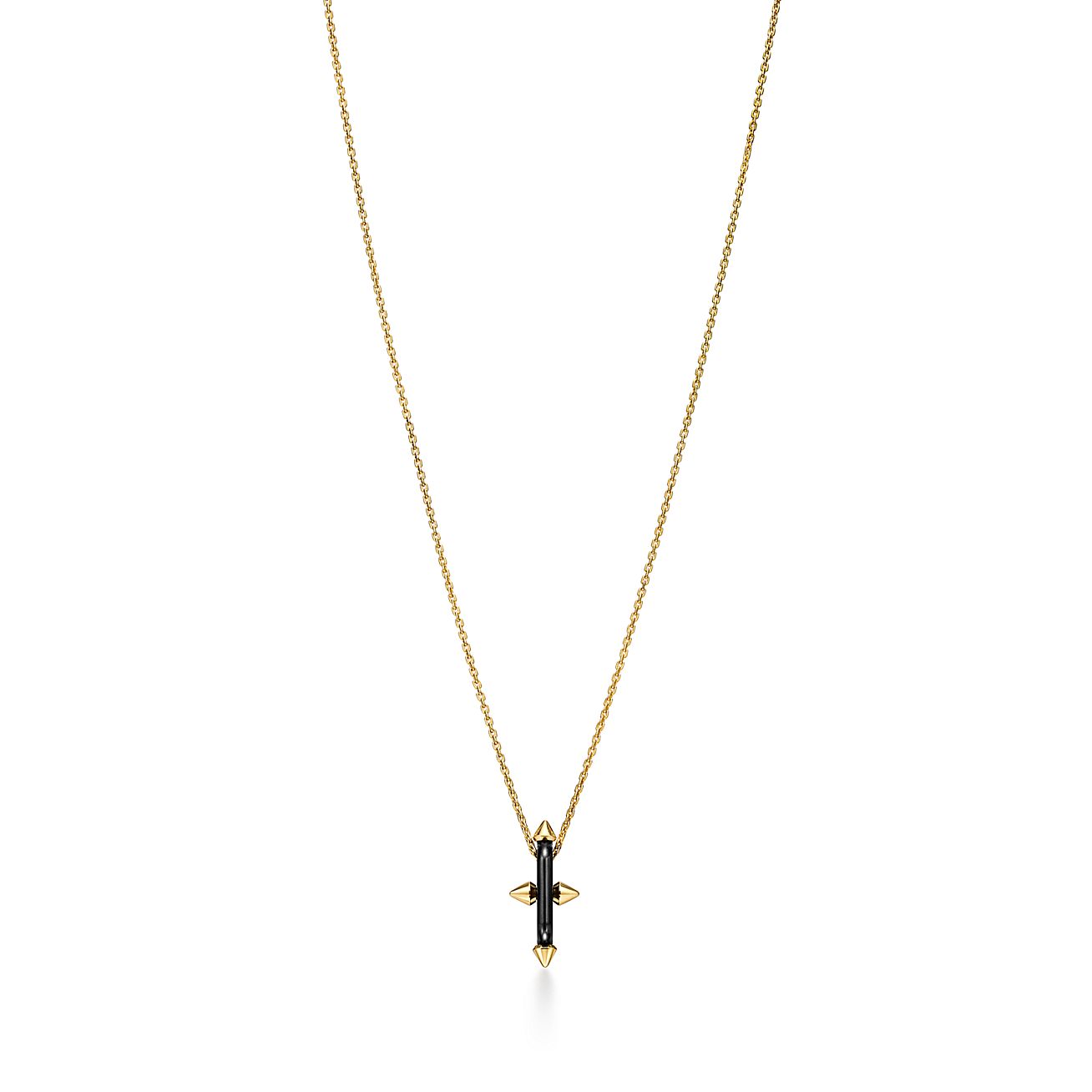 Tiffany Titan By Pharrell Williams Pendant In Titanium And Yellow Gold Tiffany And Co 8923