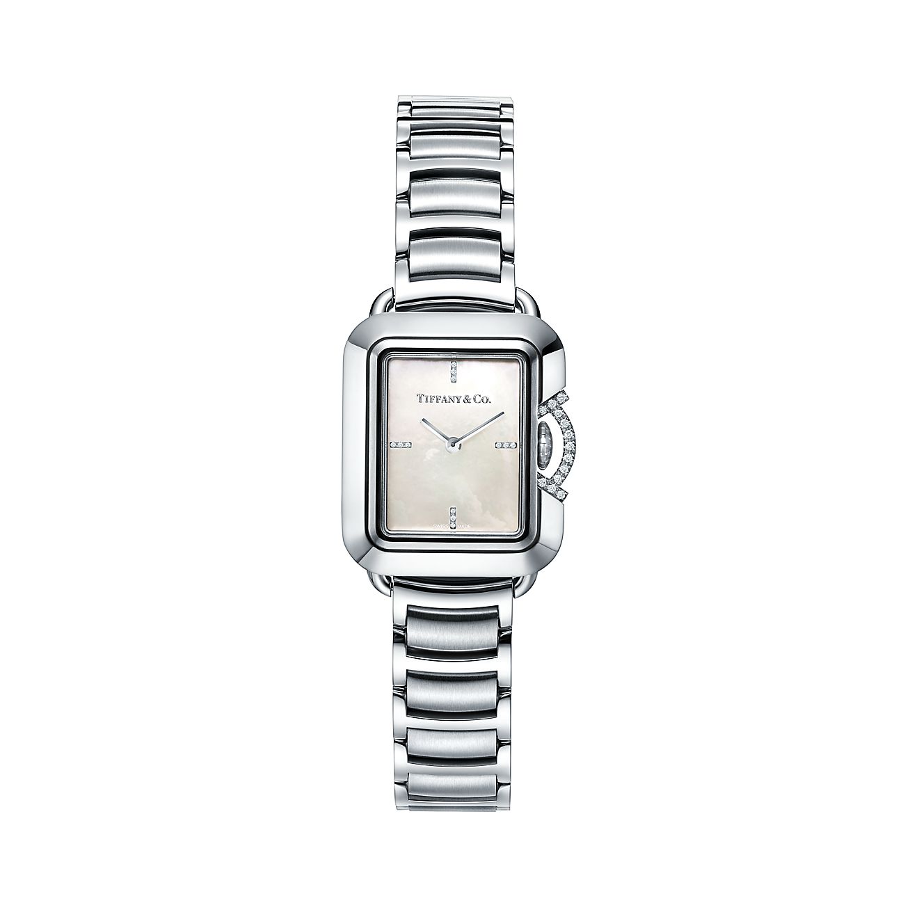 Tiffany T Limited-edition 22 x 26 mm Rectangle Watch in Stainless 
