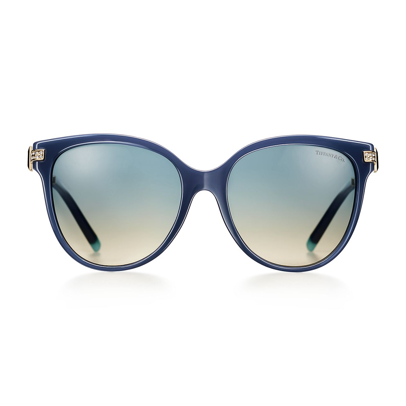 Solaires Tiffany T en ac tate bleu opale et verres d grad s bleus