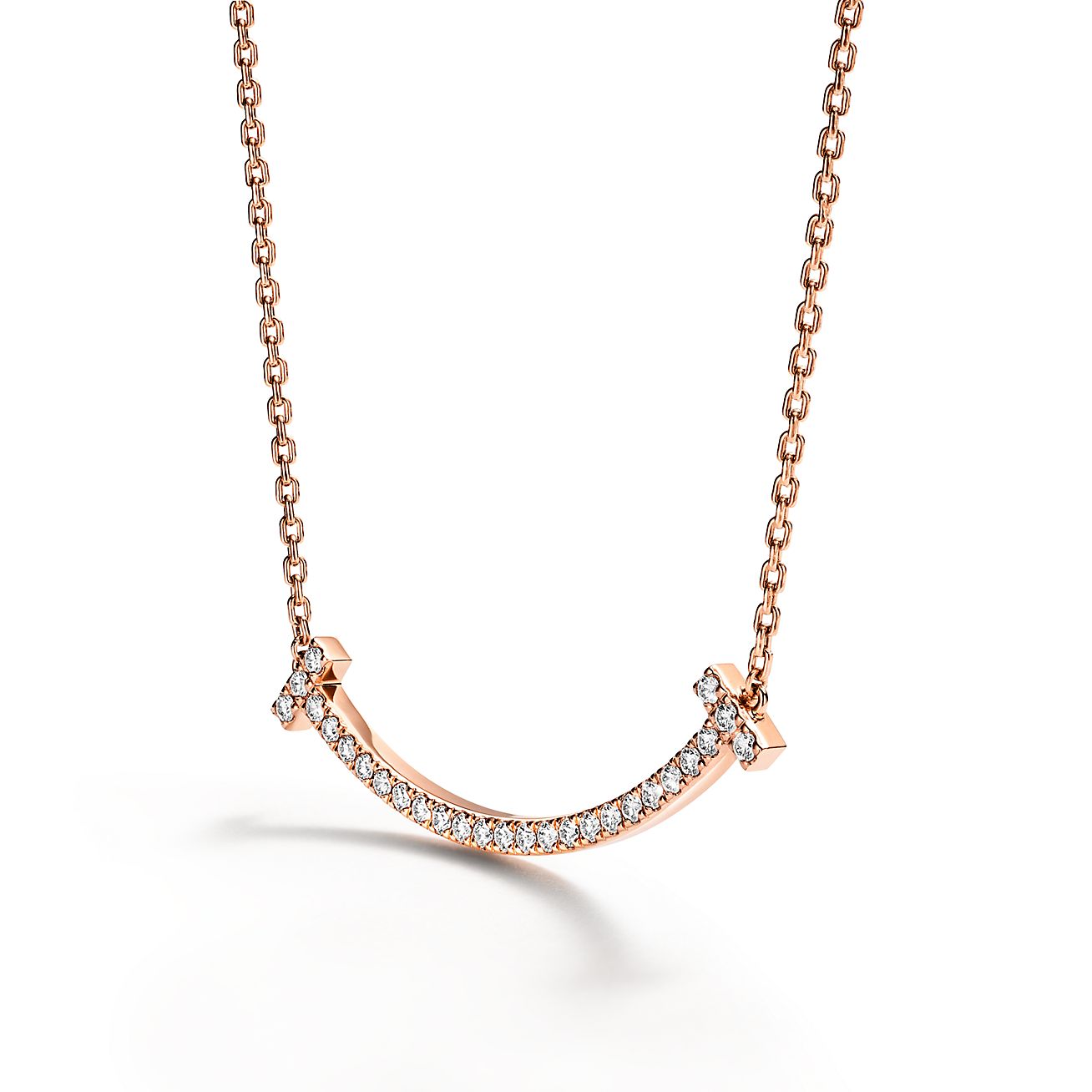 Tiffany t deals necklace rose gold