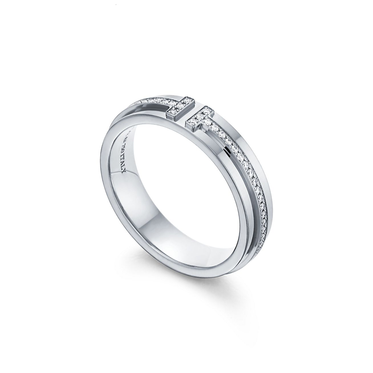 Tiffany & Co. Tiffany T Diamond Ring in 18k White Gold 0.13 Ctw | myGemma |  Item #121837