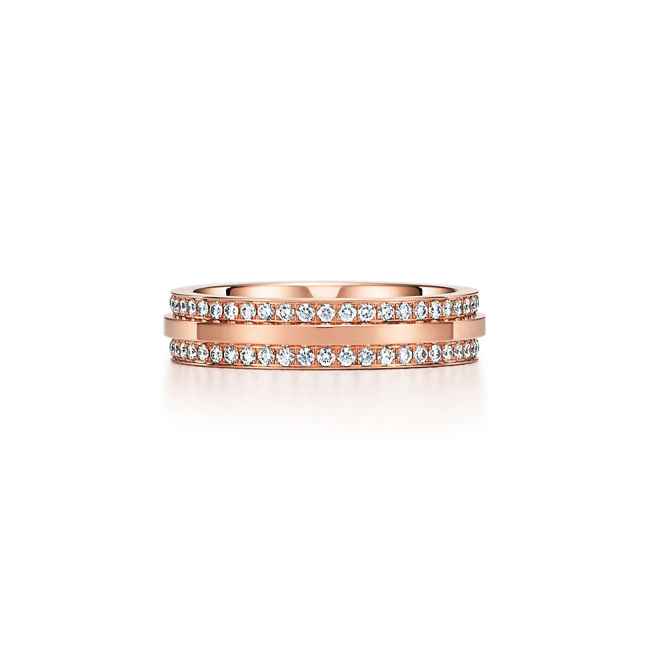 Tiffany T Narrow Pavé Diamond Ring