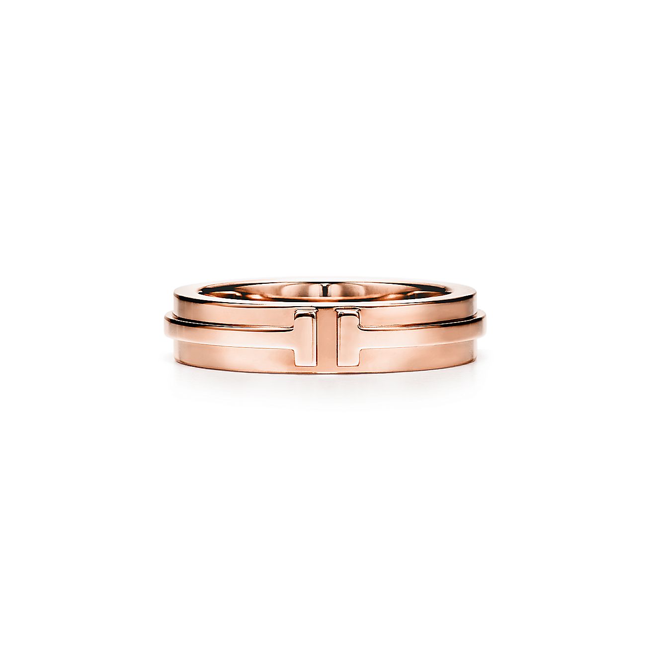 Tiffany & Co. Diamond 18k Rose Gold Ribbon Bow Ring Size 4.75