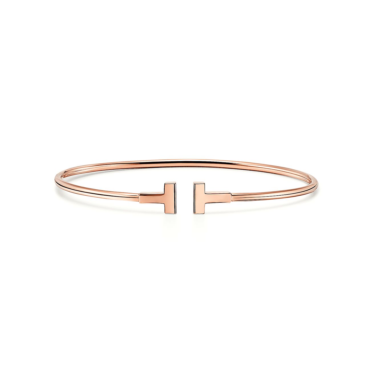 Tiffany T narrow wire bracelet in 18k 