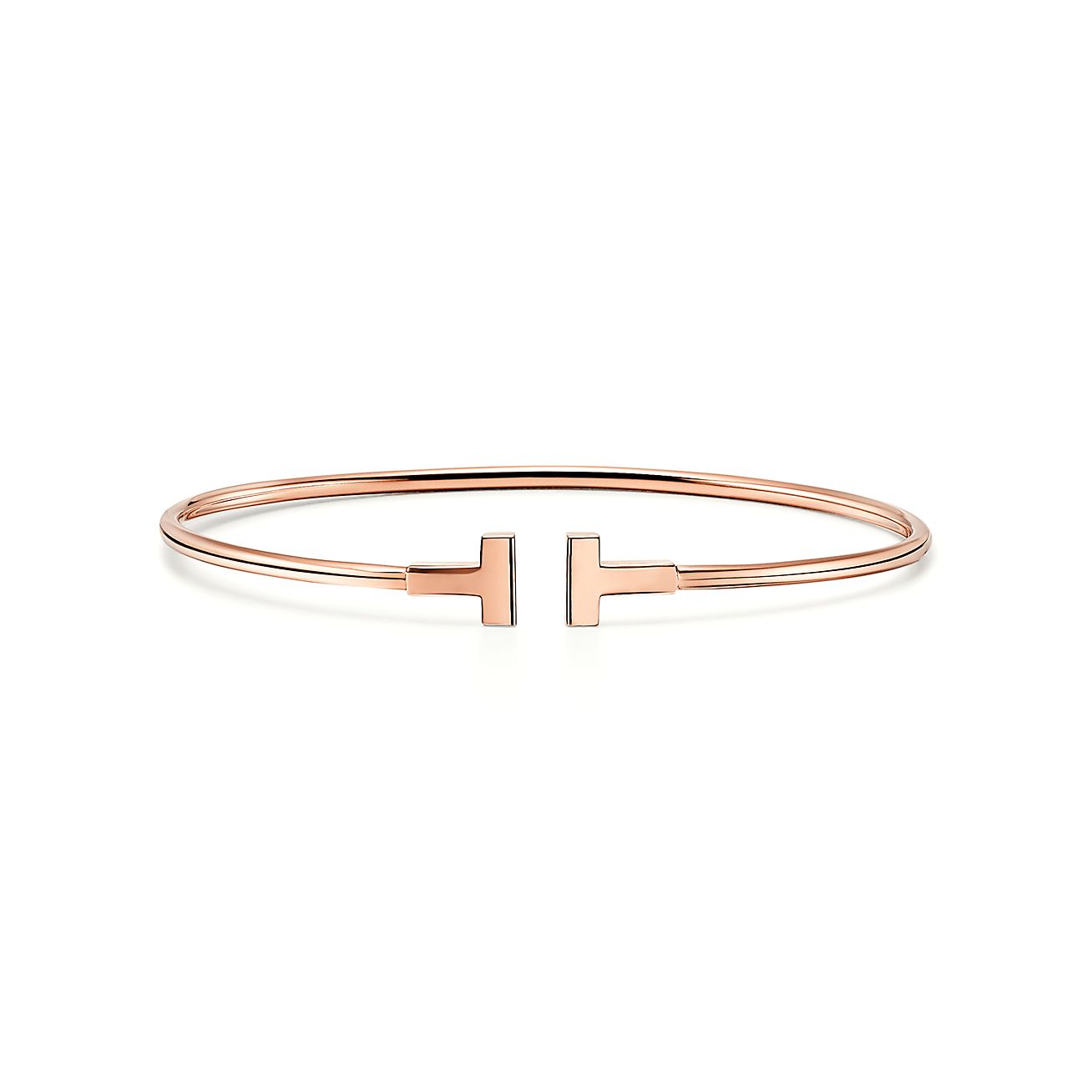 Tiffany t bracelet rose gold clearance