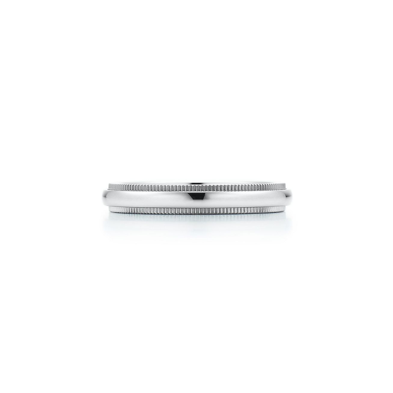 Tiffany T True Ring in White Gold, 8 mm Wide | Tiffany & Co.