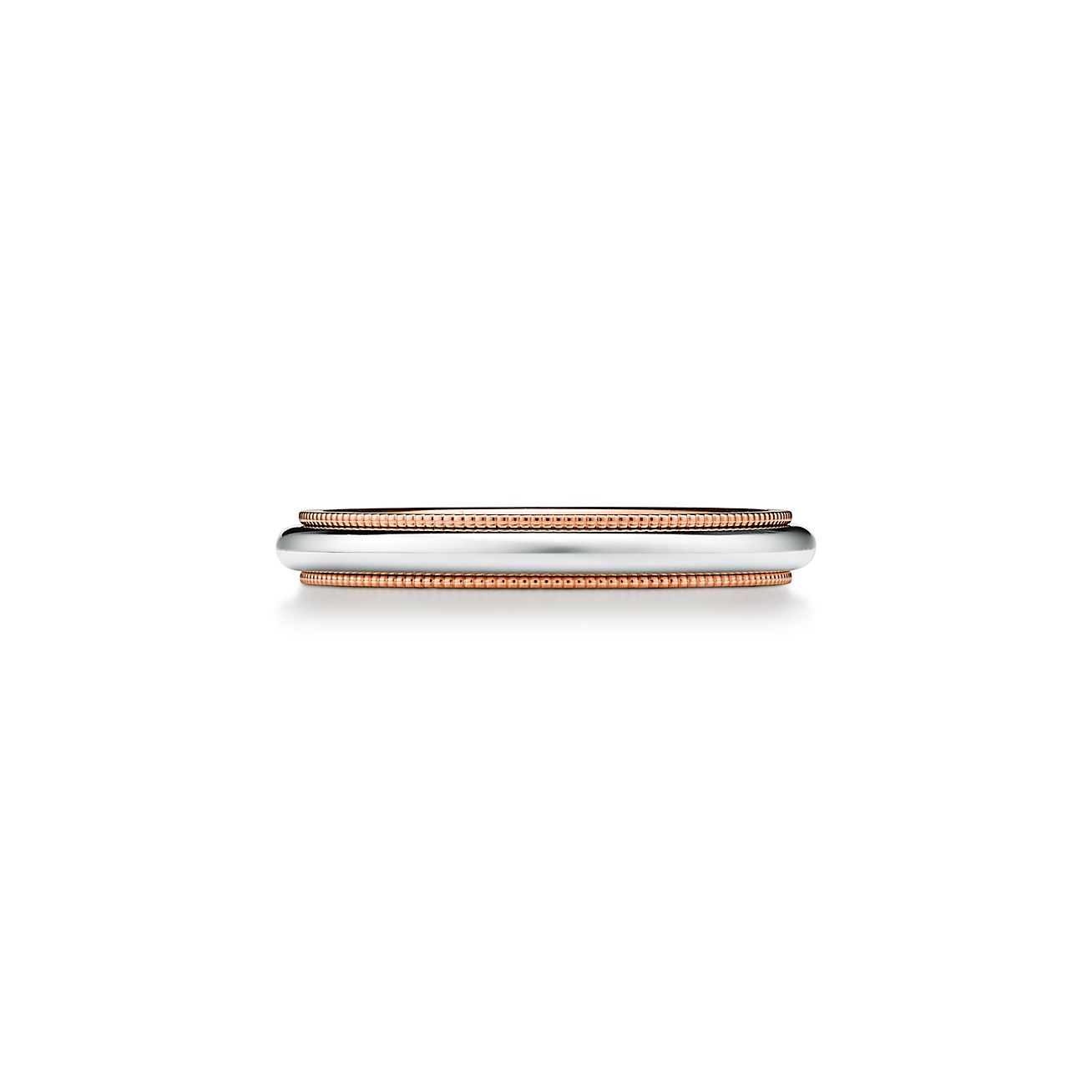 【Tiffany & Co】Tiffany Together Milgrain 結婚指輪 Tiffany Together Milgrain Band Ring in Platinum, 3 mm Wide