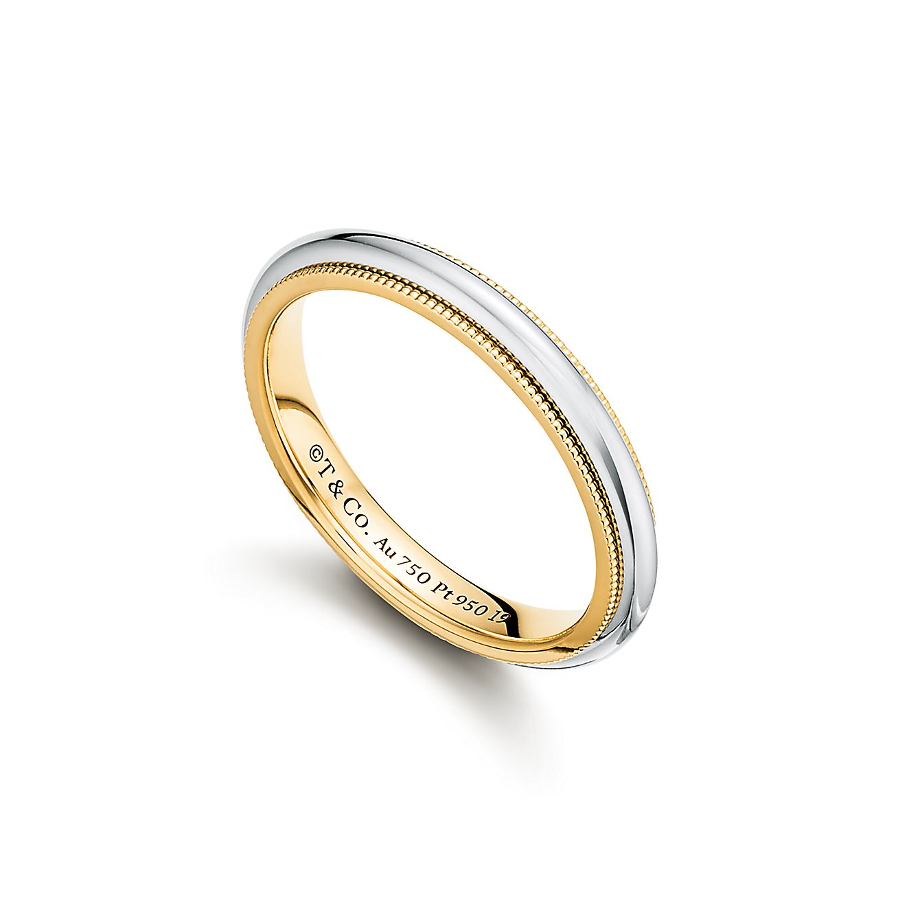 Milgrain Wedding Tiffany Gold Wedding Band Tiffany Together