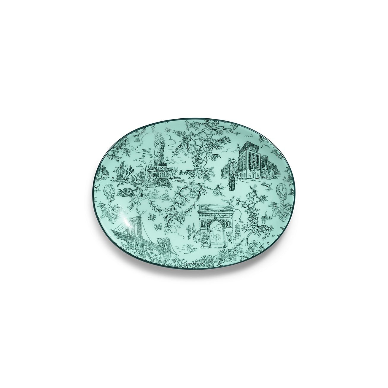 Tiffany Toile Butter Plate in Tiffany Blue® Bone China | Tiffany & Co. US