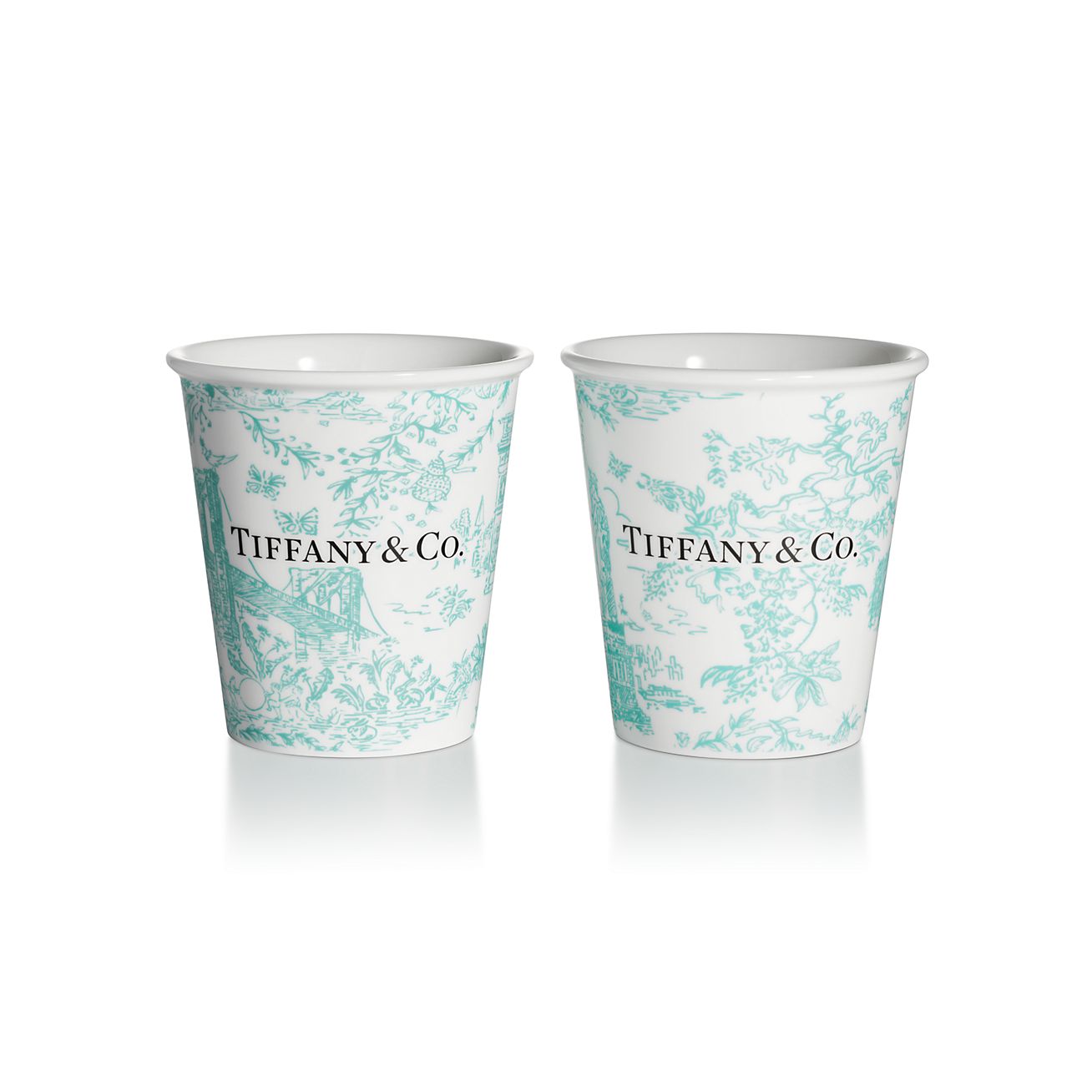 Tiffany & Co. Bone China Paper Cup Gift Set New outlet in Box