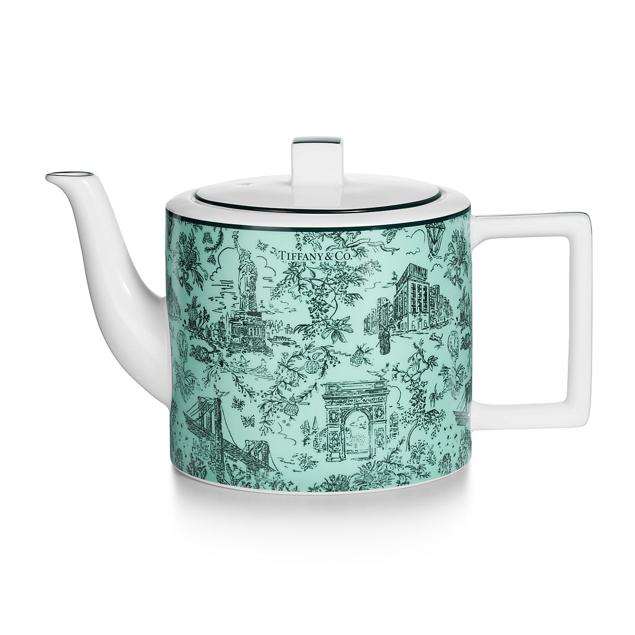 Tiffany Toile Coffee Pot in Tiffany Blue® Bone China | Tiffany & Co. US