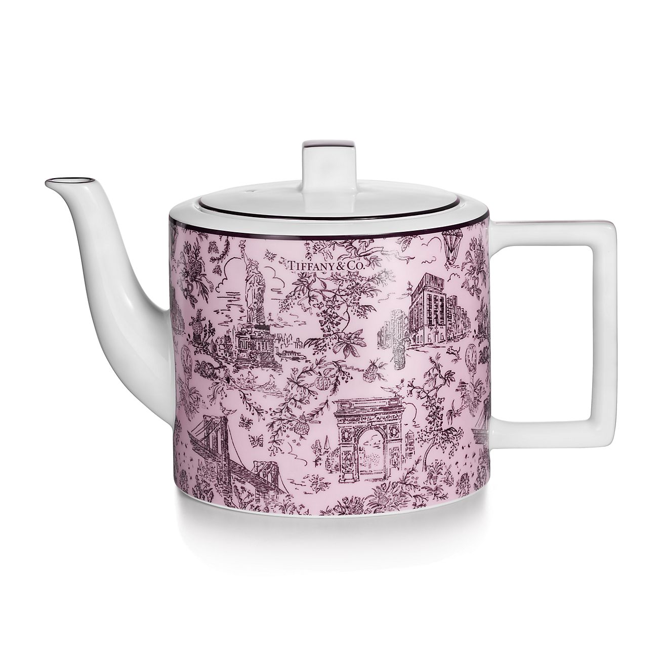 Tiffany Toile Coffee Pot in Morganite Bone China | Tiffany & Co. US