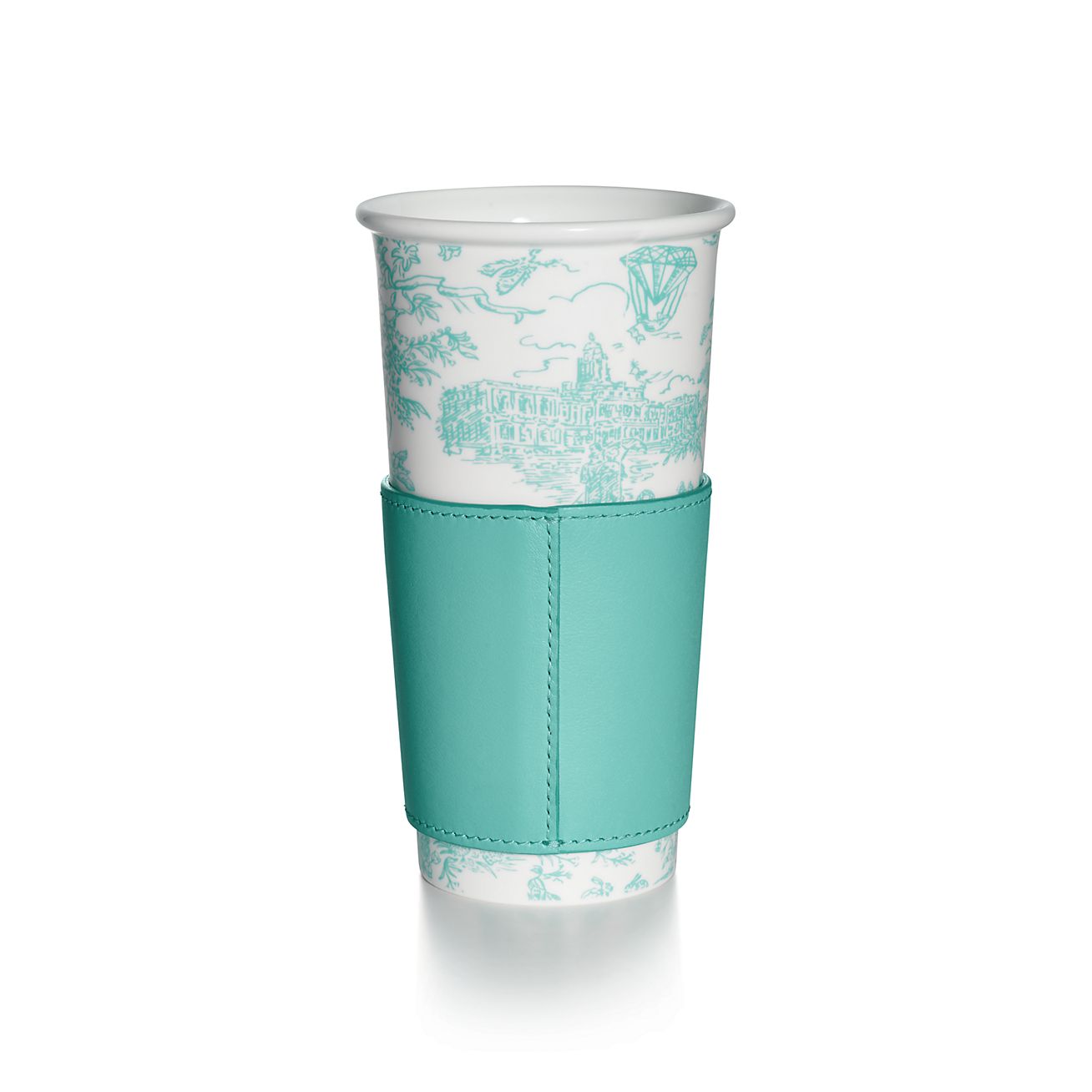 Tiffany Toile Large Coffee Cup in Tiffany Blue® Bone China Tiffany Toile Large Coffee Cup in Tiffany Blue® Bone China