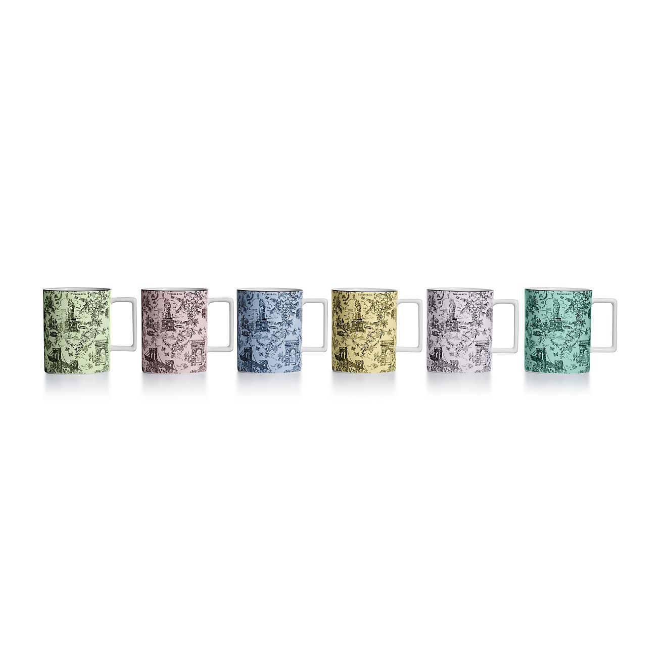 Tiffany Toile Mug in Sapphire Bone China | Tiffany & Co. US