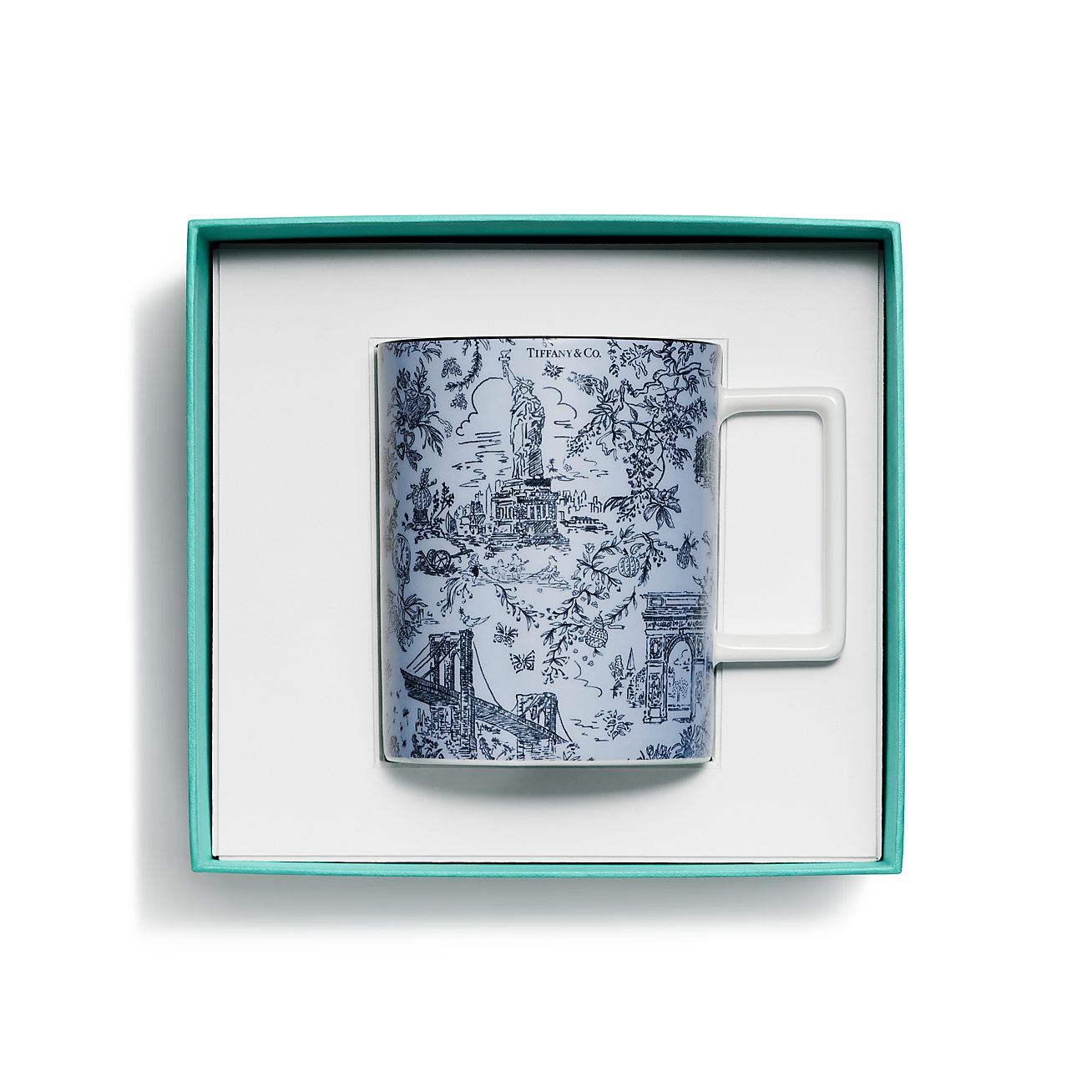 Chinoiserie Toile Mug Blue