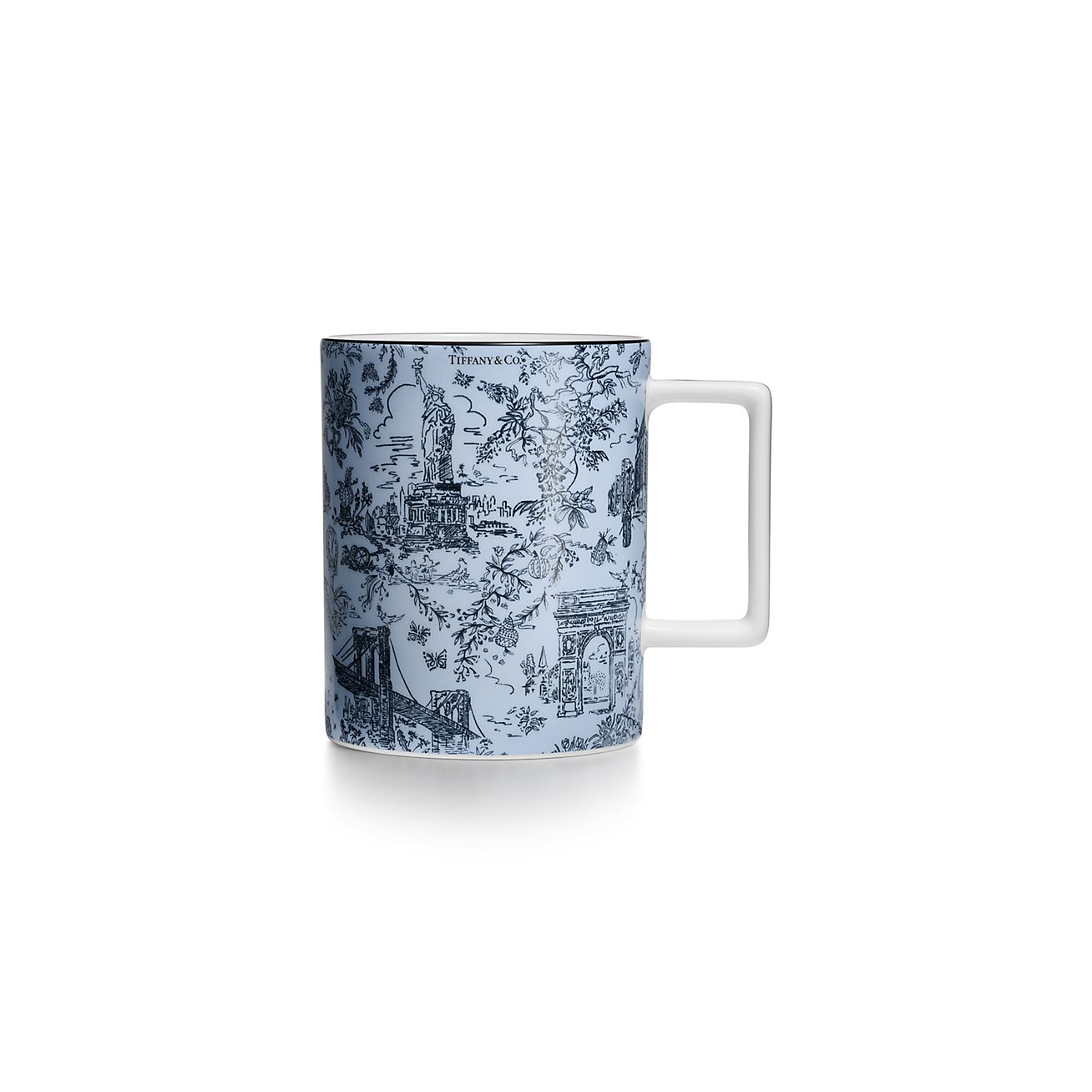 ティファニー　食器 Tiffany Toile Mug in Sapphire Bone China | Tiffany & Co. International