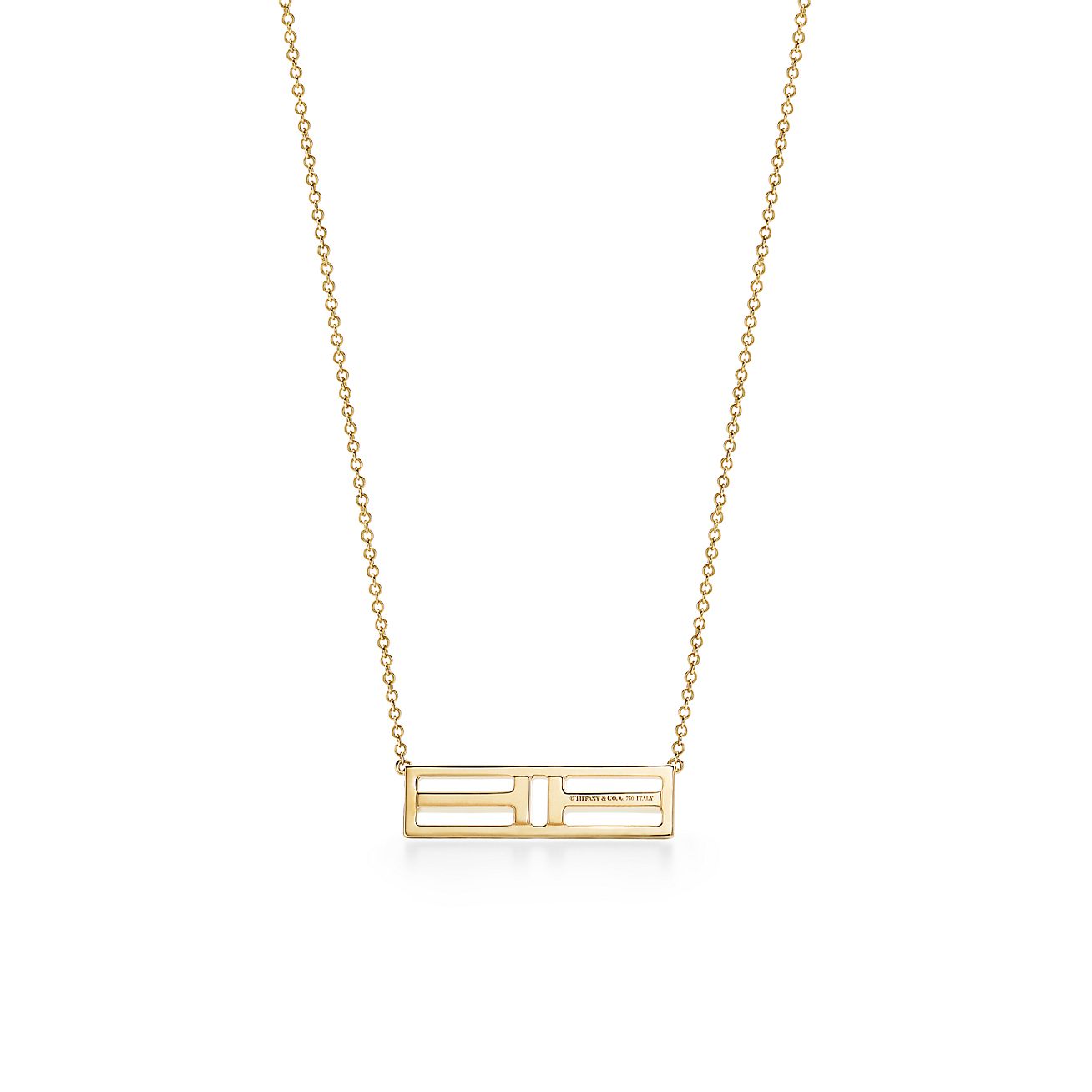 tiffany and co t bar necklace