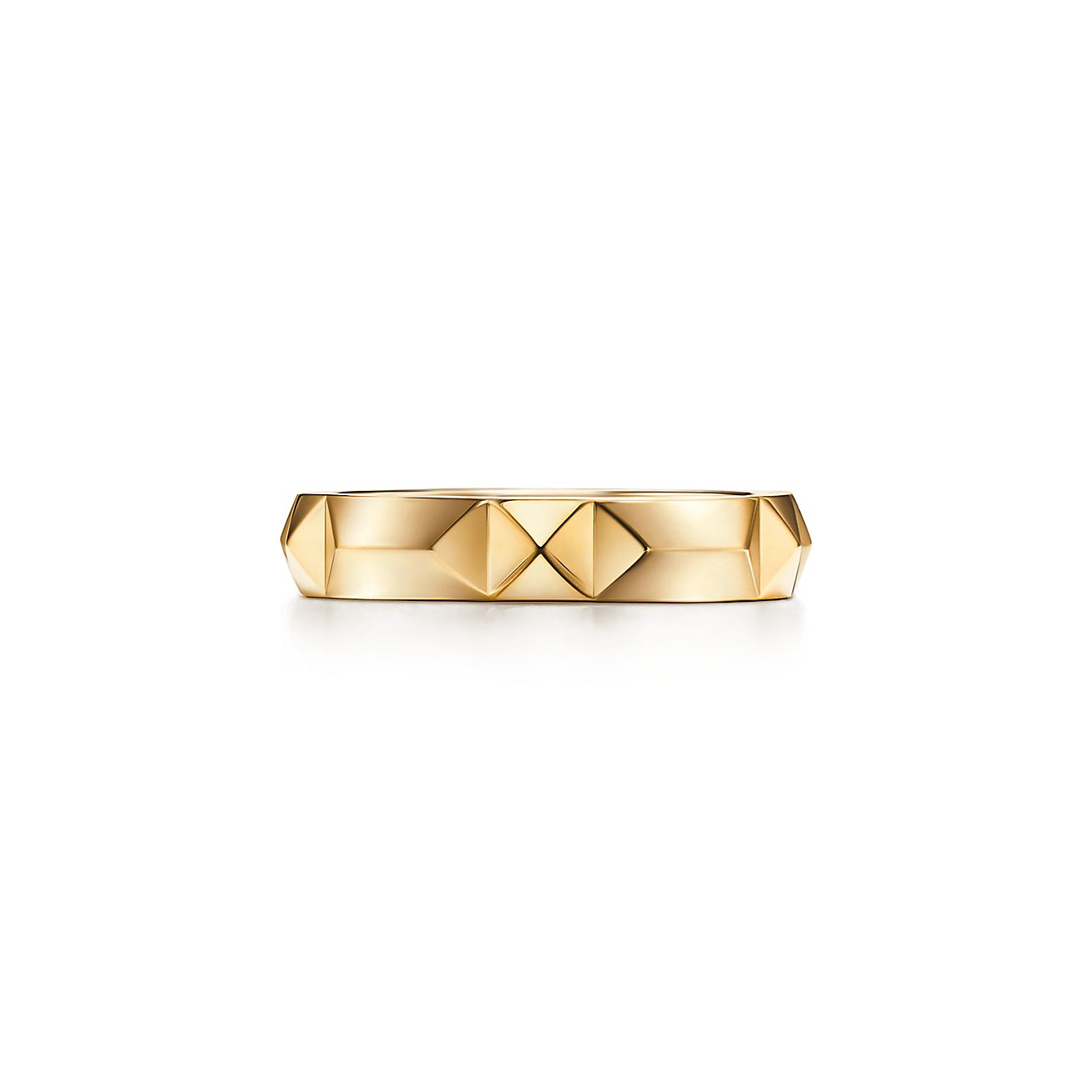 Tiffany True™ Band Ring in Yellow Gold, 4 mm Wide | Tiffany & Co.