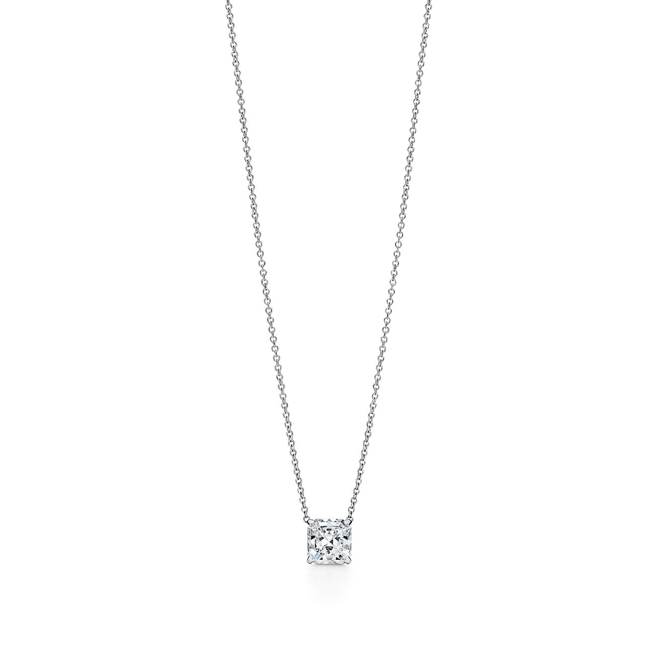 Tiffany True® Pendant in Platinum with a Tiffany True® Diamond