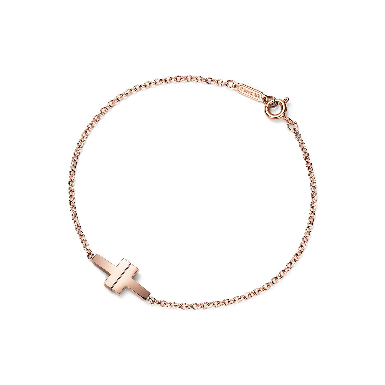 Tiffany T single chain bracelet in 18k 