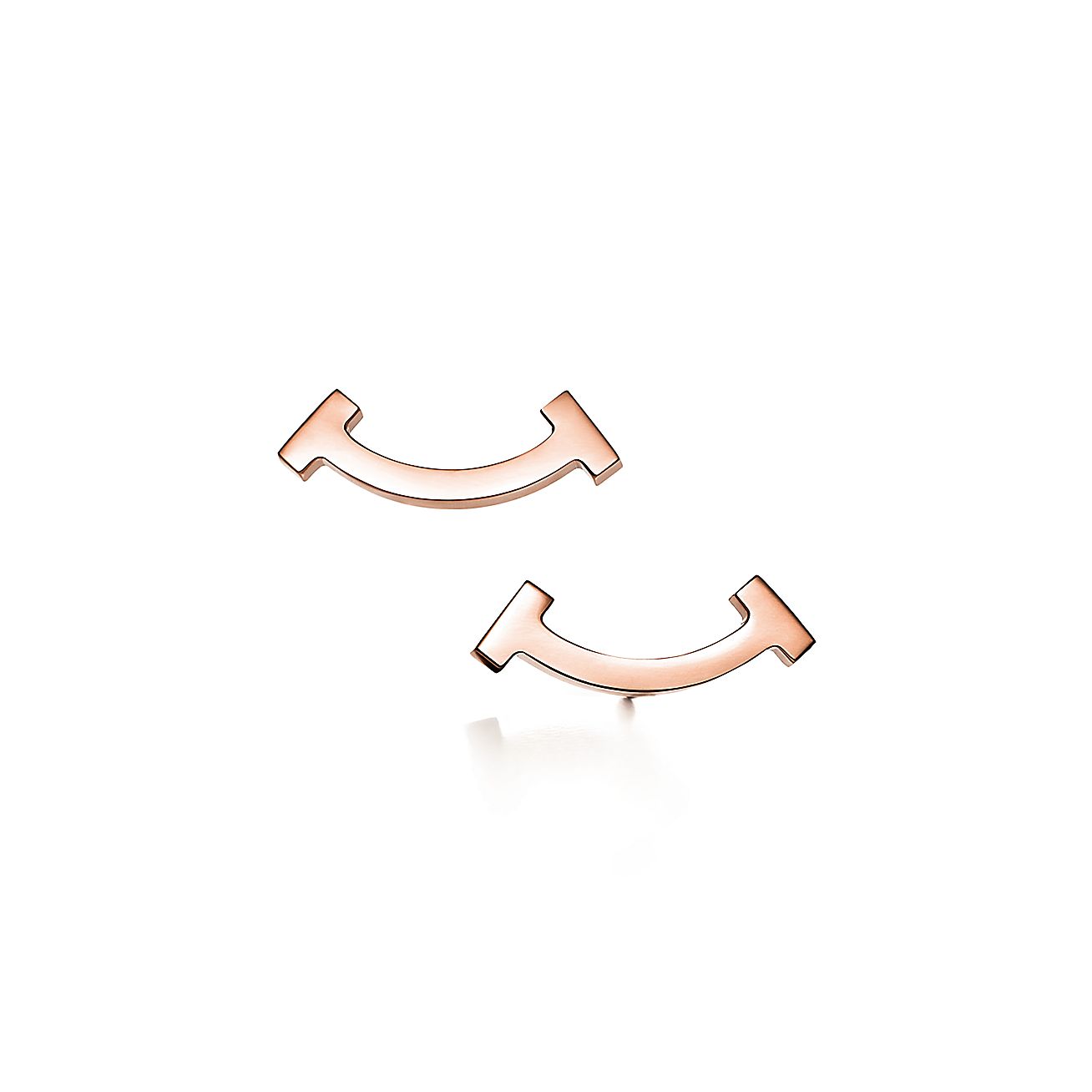 Tiffany T Smile Mini Earrings in Rose Gold