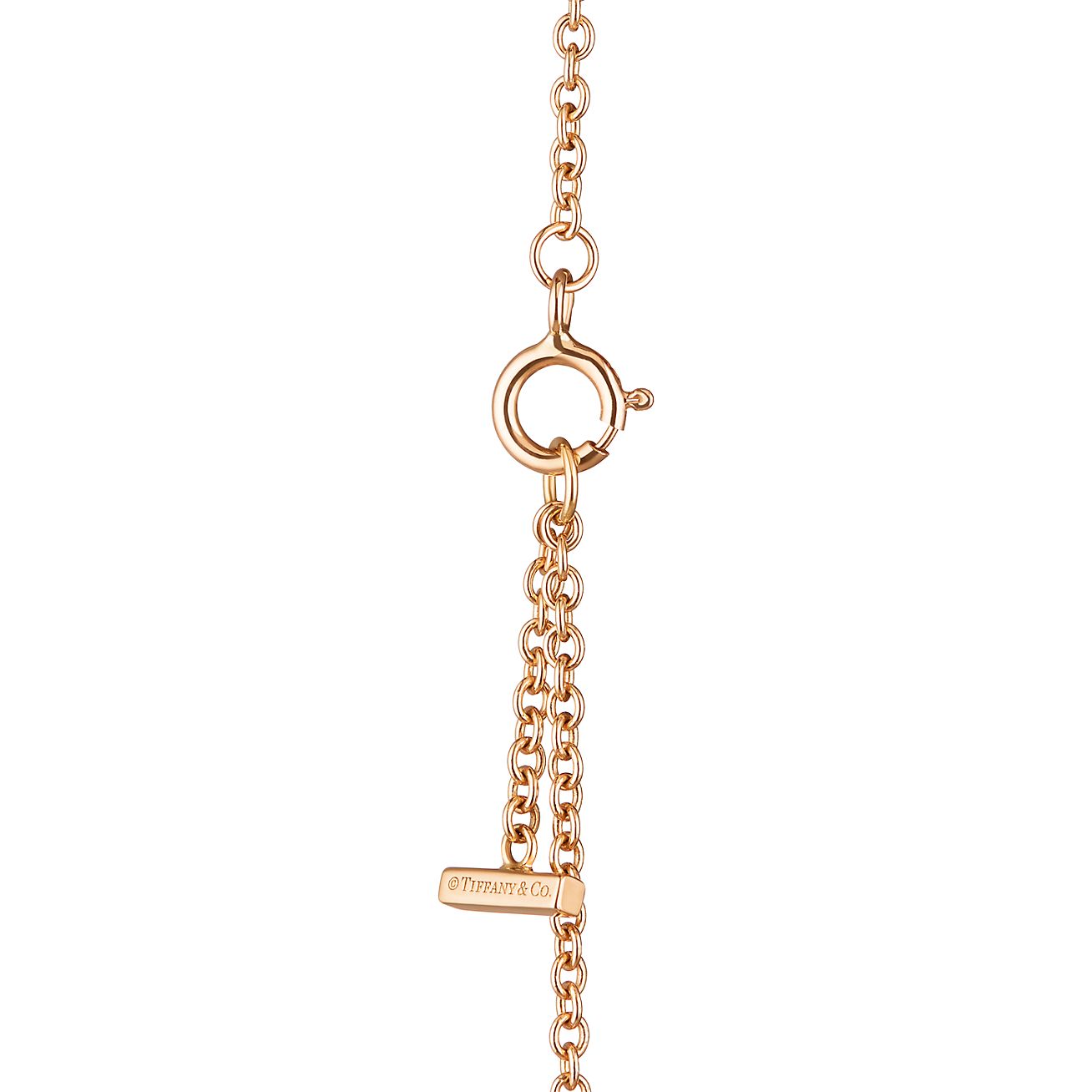 Tiffany T Smile Bracelet in Yellow Gold with Diamonds - Alternate shot 1