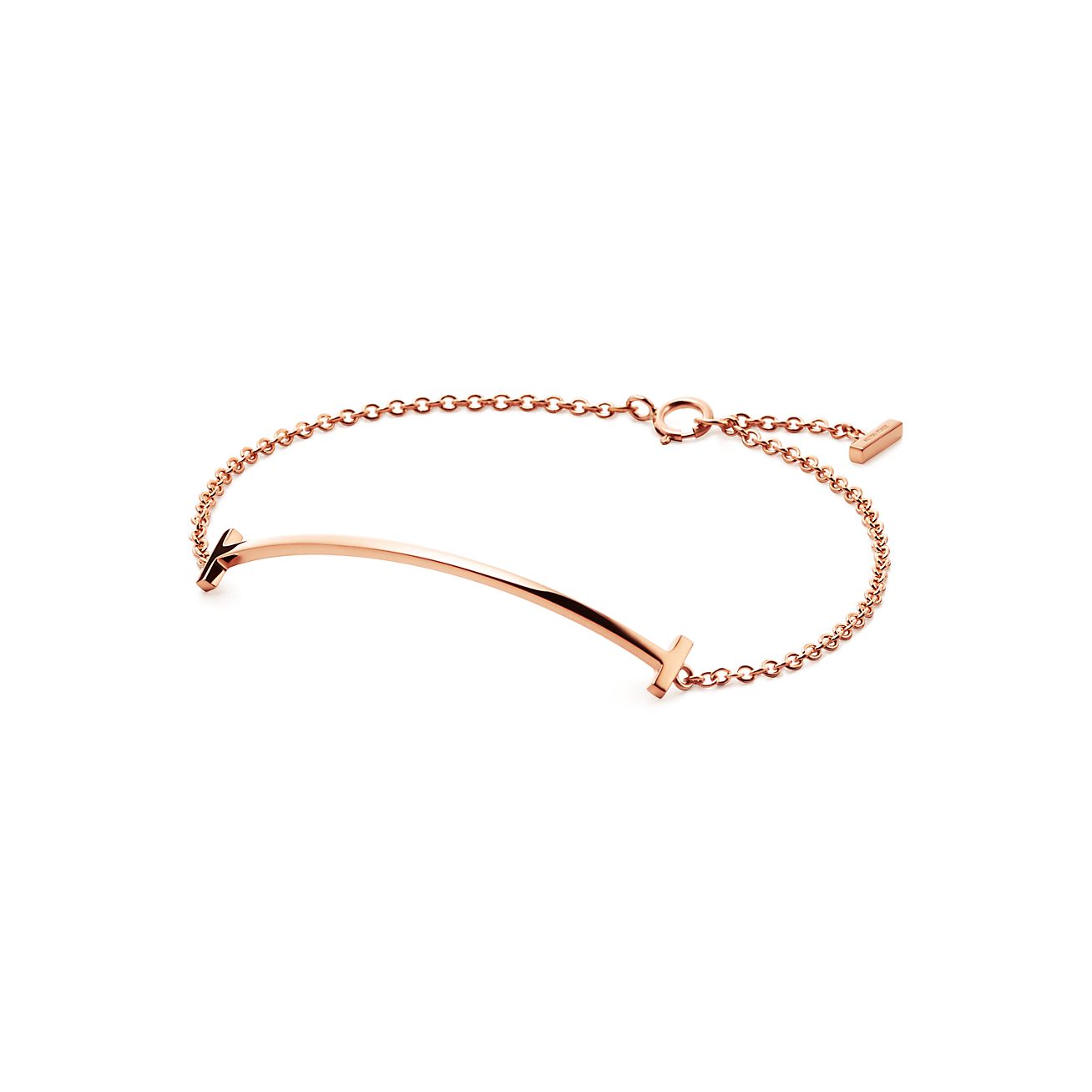 Tiffany T Smile Bracelet in Rose Gold 